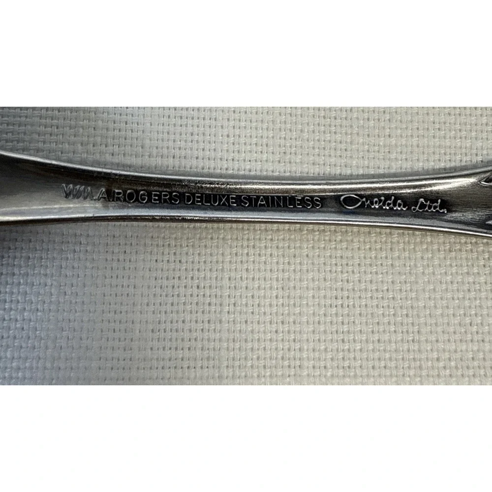 Oneida Mansfield Amadeus Wm A Rogers Deluxe Stainless Flatware Set 6 Teaspoons